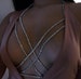 Crystal cross body chain bikini body chain nightclub chest chain fashion ladies and girls body accessories 