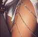 Crystal leg chain glitter body chain beach thigh chain fashion body jewelry accessories for ladies and girls 