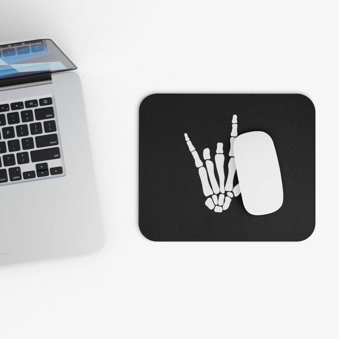 Skeleton Hand Mouse Pad, Skeleton Mouse Pad, Skeleton Desk Pad, Funny