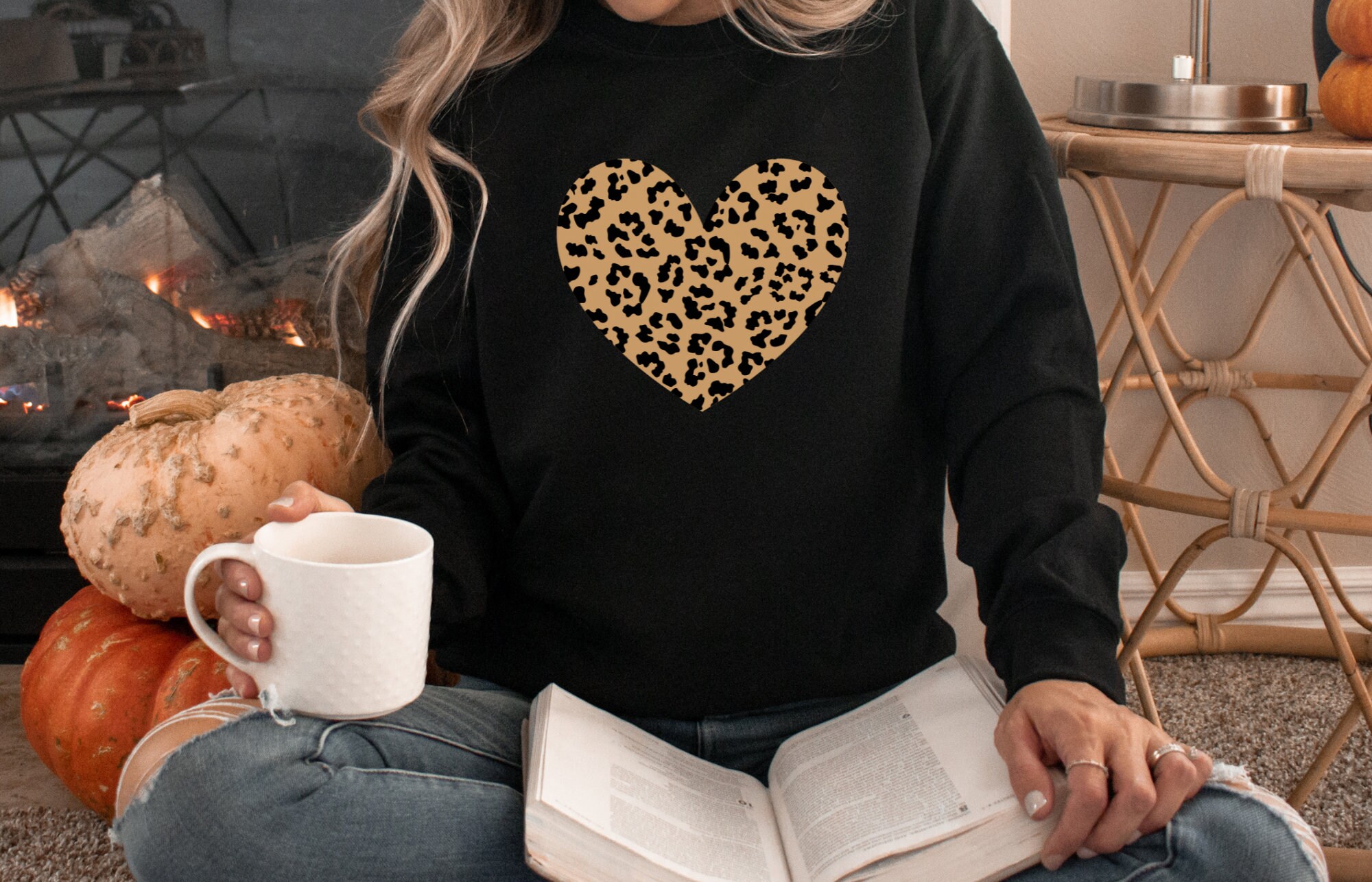 Sweatshirt Cheetah Monogram - Etsy