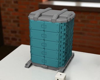 Sci-Fi Mecha Container Deck Box: Anime-Inspired Trading Card Storage