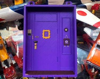 Purple Door Key Holder: 90s Sitcom Inspired Wall Art
