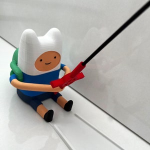 Finn wierookhouder – 3D-geprinte cartoon held beeldje wierookhouder – leuk en kleurrijk ontwerp voor ontspanning – aromatherapie – cartoon