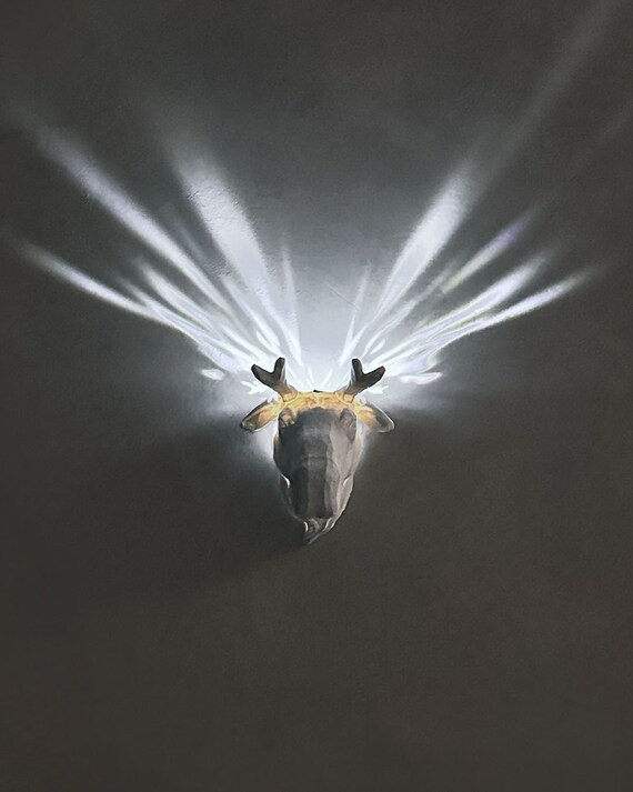 Elk Night Light Wall Decor & Light Wall Art