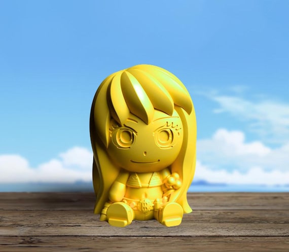 Chibi Nami Anime Figure - 3D Printed Navigator Figure – Highly Detailed Anime-Inspired Collectible