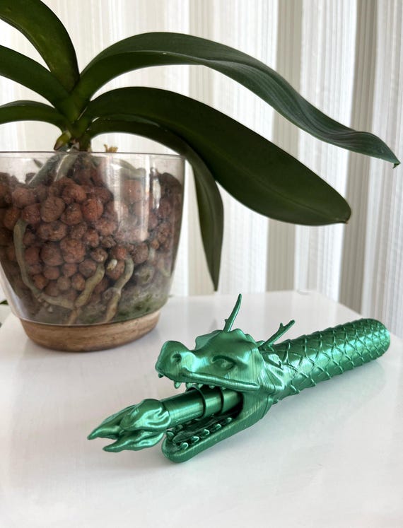 Dragon Loong Wand (Retractable) – Collapsible Fantasy Wand – 3D Printed Cosplay Prop - Magic Wand Collectible