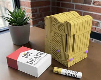 Pirate Chef Lighter Deck Box – 3D Printed Magnetic TCG Card Case with Counter & Dice Set