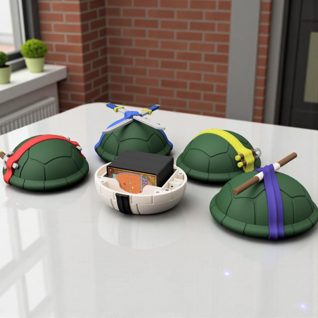 Mutant Turtle Heroes-inspired 3D Printed Deck Box Collection