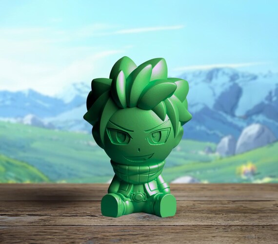 Chibi Natsu - Anime Figure - 3D Printed Fire Warrior Figure – Highly Detailed Anime-Inspired Collectible