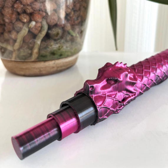 Dragon Wand (Collapsible) – Retractable Fantasy Wand – 3D Printed Cosplay Prop – Magic & Dragon Themed Collectible