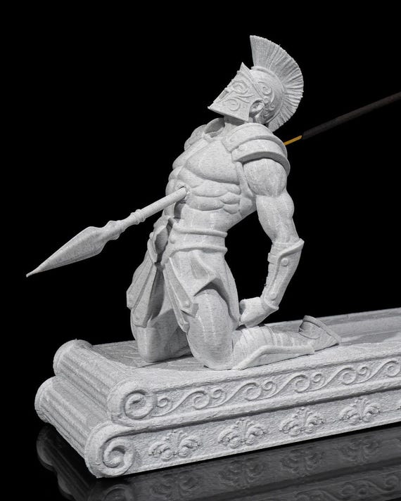 Brutus Incense Holder – 3D Printed Roman Warrior Incense Burner for Home & Meditation