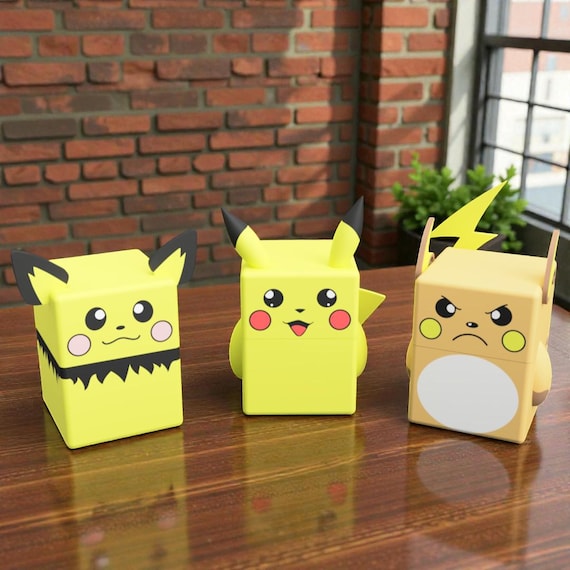 Electric Evolution Deck Box Collection – 3D Printed Magnetic Card Case for TCG Decks