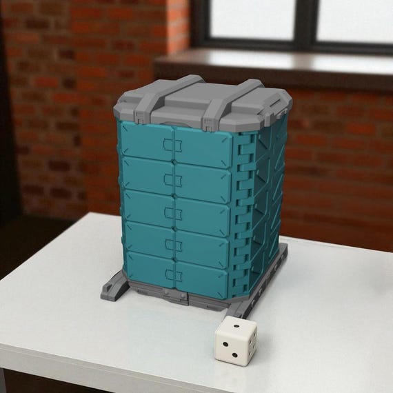 Sci-Fi Mecha Container Deck Box: Anime-Inspired Trading Card Storage