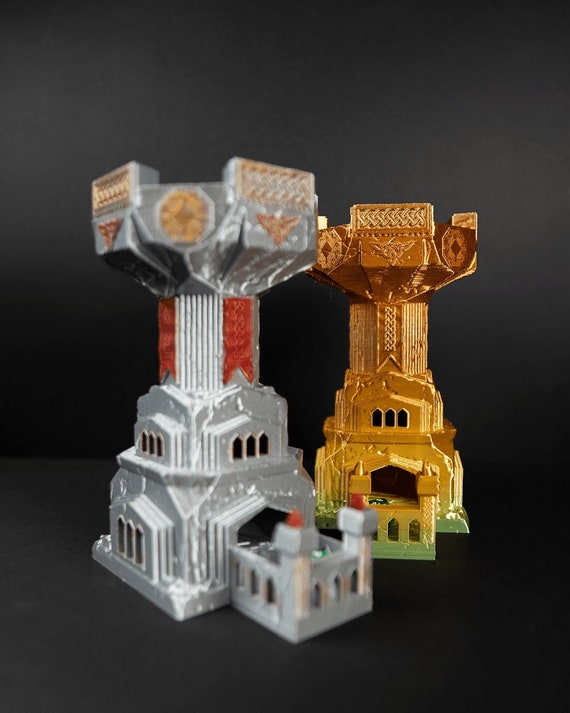 Dwarven Dice Tower – Fantasy-Inspired RPG Accessory – 3D Printed Dice Roller