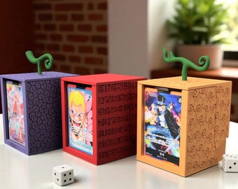Adventure-Inspired TCG Deck Box: 100-Card Storage with Dice Compartment