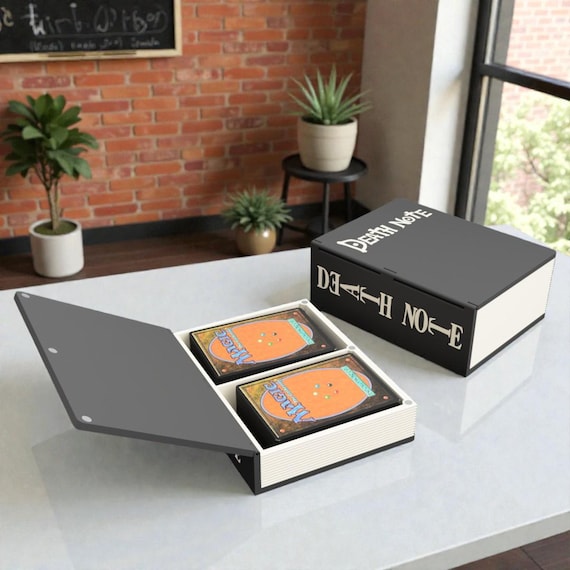 Dark Notebook Deck Box – 3D Printed TCG Card Storage (Standard/XL)