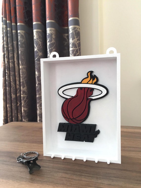 Flaming Basketball Key Holder – 3D Printed Wall Decor – Sports Fan Gift - Basketball Wall Decor
