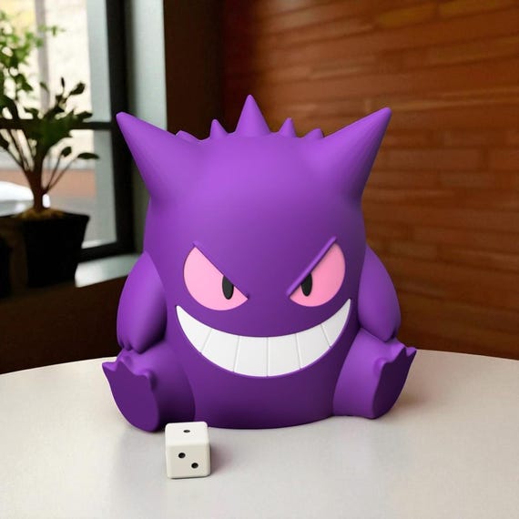 Gengar-Inspired 3D Printed Deck Box: Magnetic Closure TCG Storage