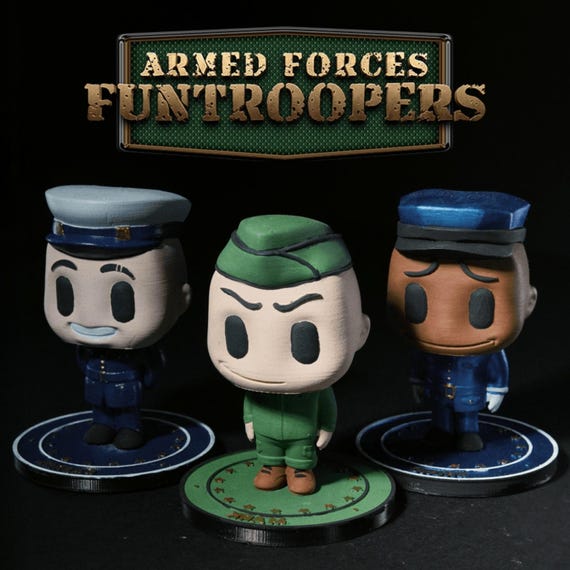 Custom Military Trooper Avatar – 3D Printed Personalized Army Figurine – Tactical Soldier Collectible