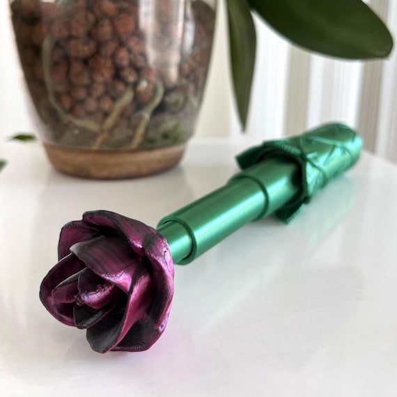 Rose Saber Wand - Rose Saber Collection – Collapsible Sword – 3D Printed Samurai Saber – Custom Display Prop