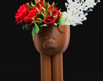 Dog Vase & Abstract Vase Art, Vase Decor