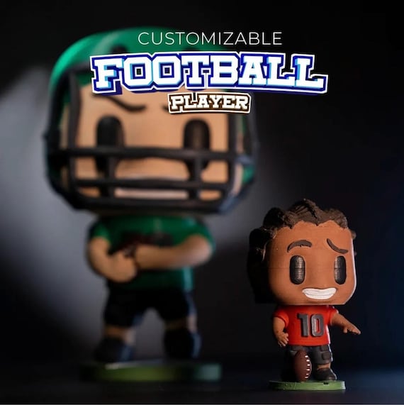 Custom Football Player Avatar - 3D Printed Personalized NFL Figure - Custom American Football Gift