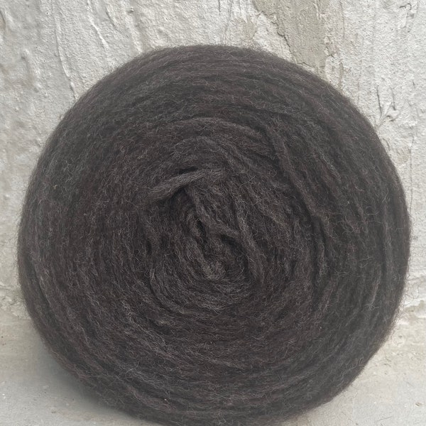 Dundaga Natural Brown Pencil Roving, Unspun Wool 2-ply, RY16_2