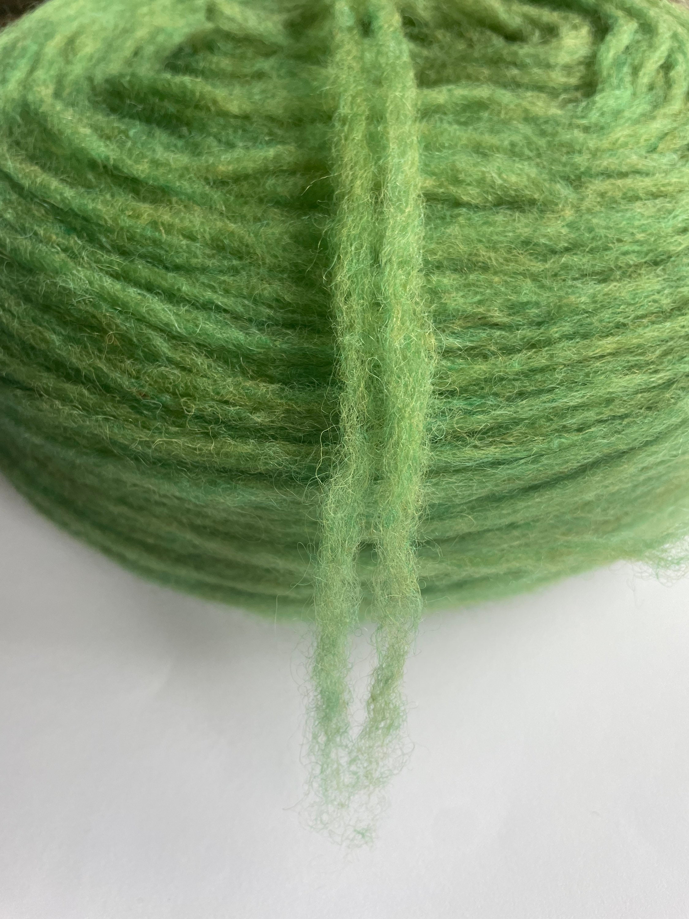 Dundaga Pencil Roving, Unspun Wool 2-ply, Intense Green, RY10_2 - Etsy UK