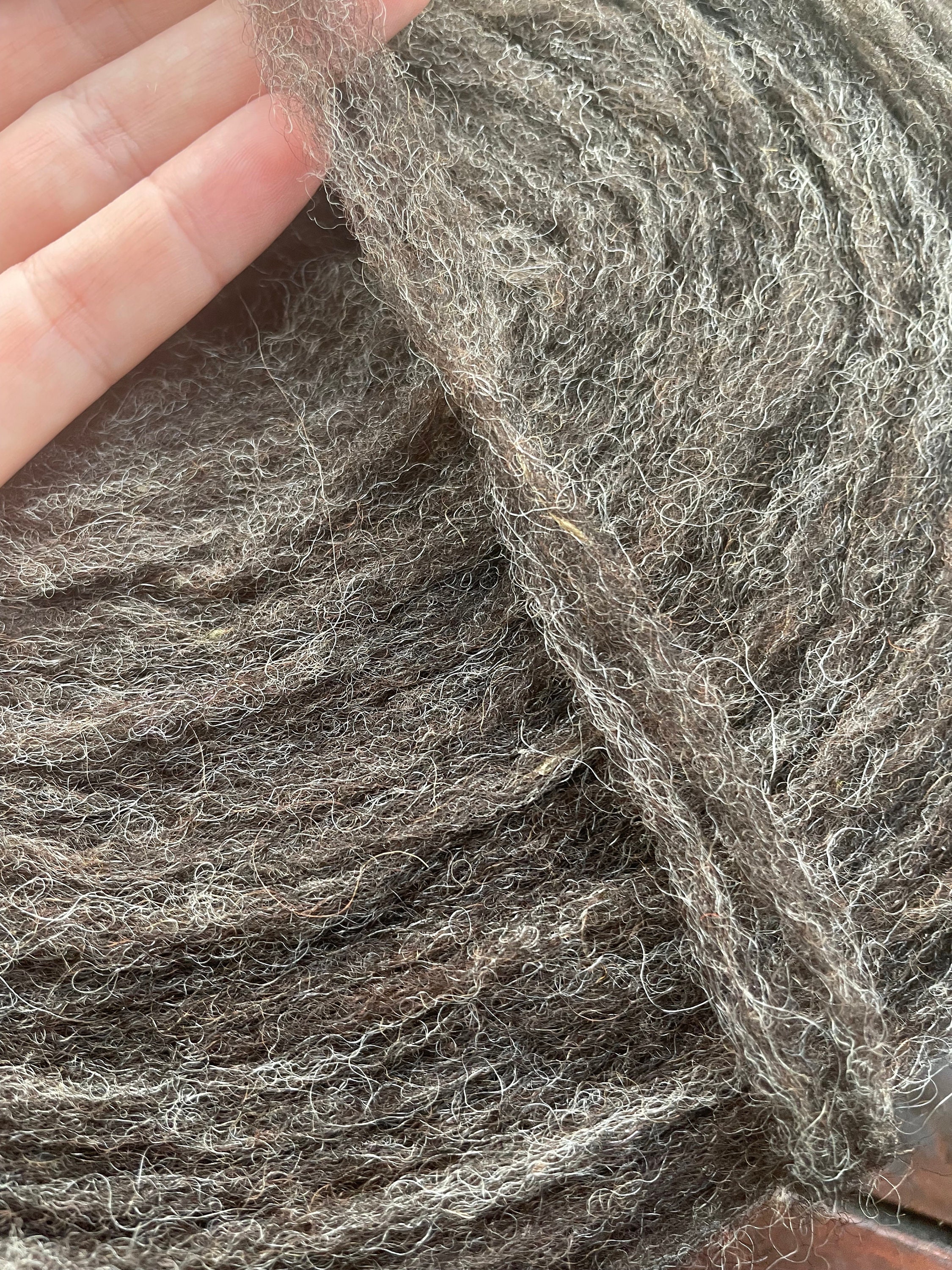 Dundaga Natural Brown Pencil Roving, Unspun Wool 2-ply, RY16_2 - Etsy ...