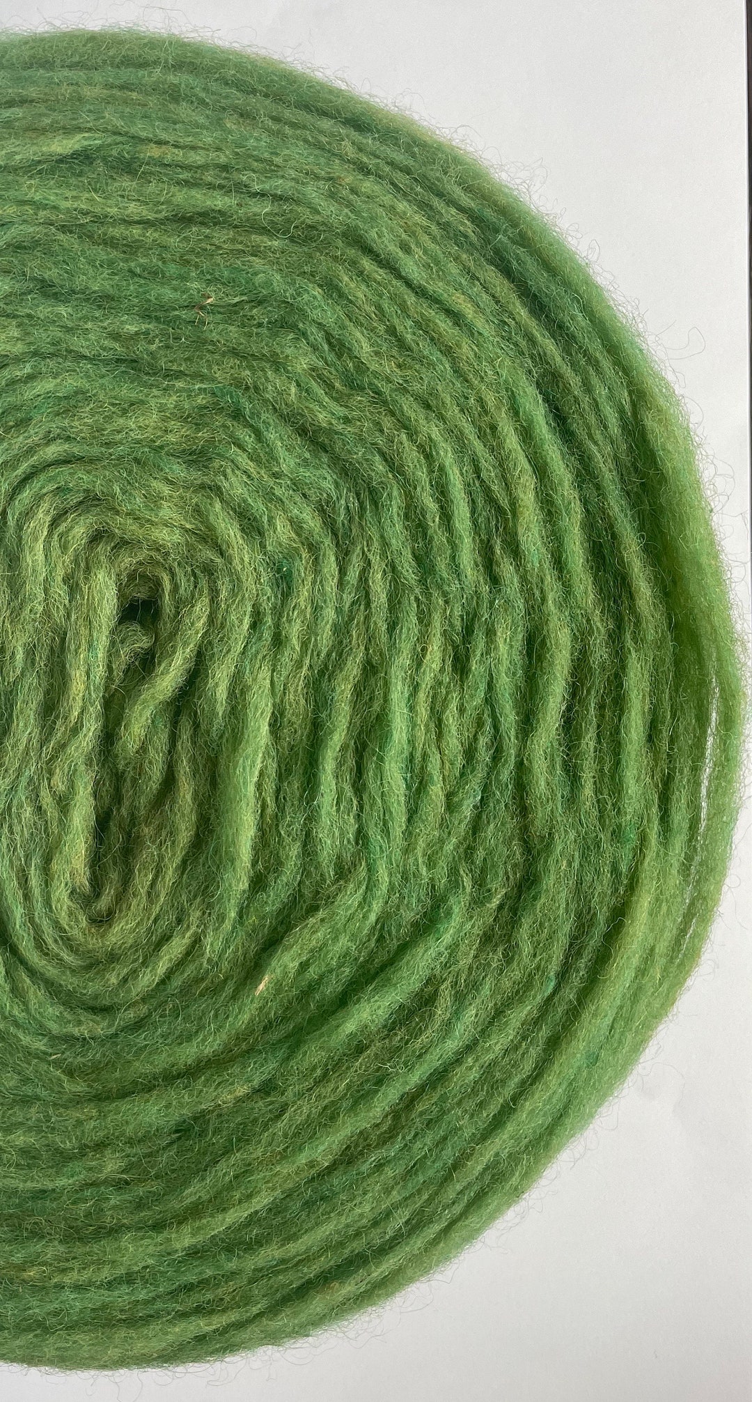 Dundaga Pencil Roving, Unspun Wool 2-ply, Intense Green, RY10_2 - Etsy UK