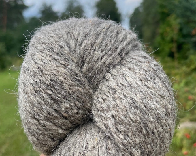 Stobi Rustic Wool Dundaga Natural Rustic Yarn, Latvian + Gotland Sheep Wool, DK 6/2 ...