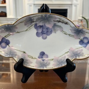 R C Kronach Bavaria Hand Painted Grapes  Plate bowl