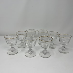 1950er Jahre Königin Esther Weingläser 8er Set