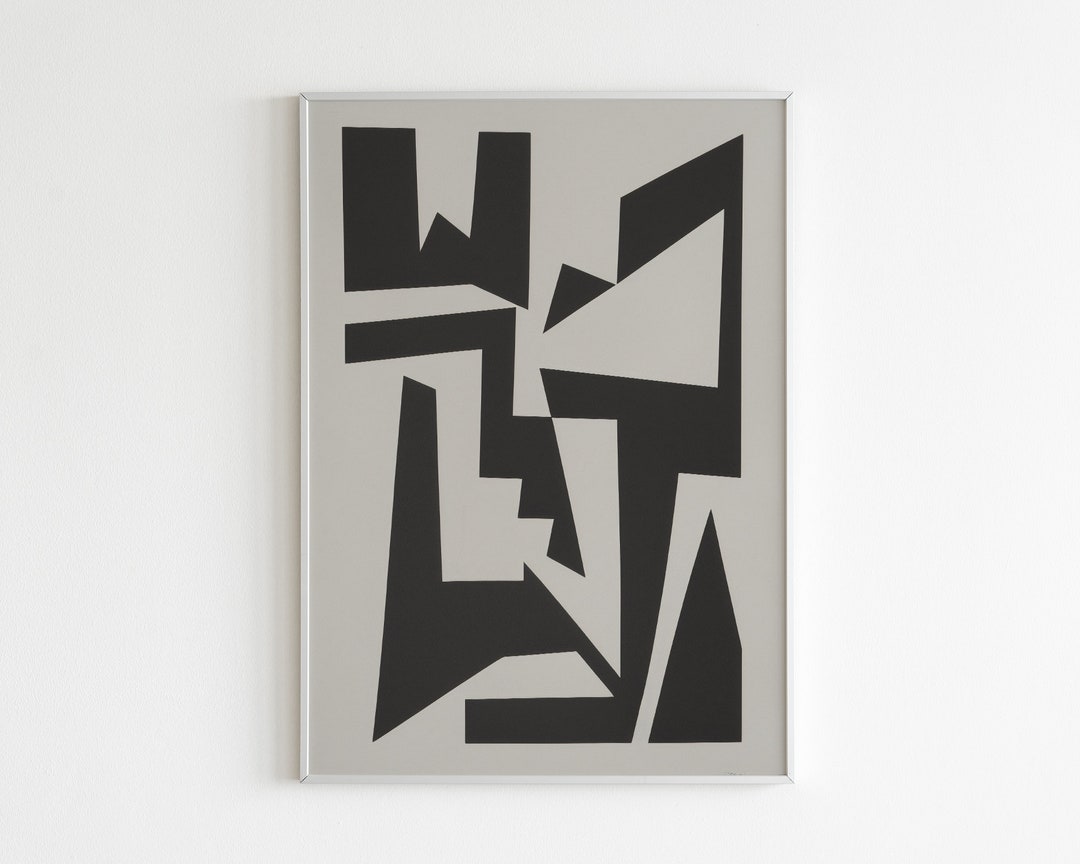 Abstract Art, Minimalism, Neutral Art, Graphic Design Poster, Printable