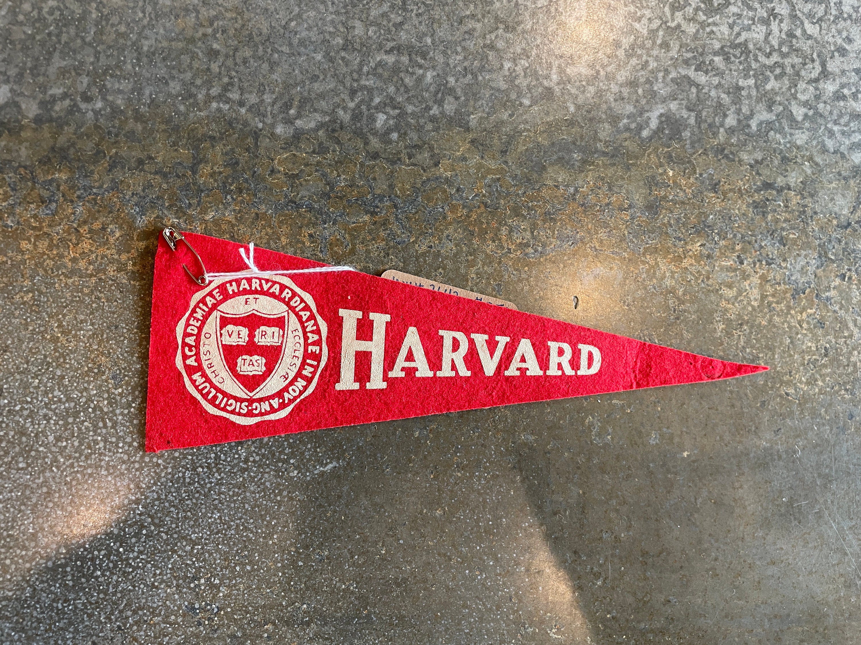 Vintage Harvard Felt Pennant 
