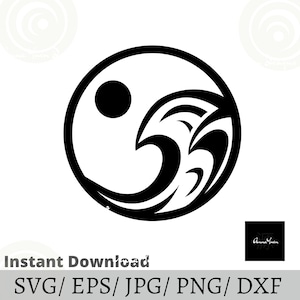 Sun Waves SVG: Original Design Cut File (Digital Download)
