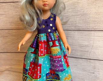 Birthday Party Dress for 13” Paola Reina Style Doll