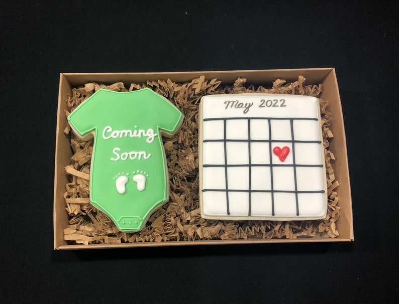Baby Announcement Cookie Gift