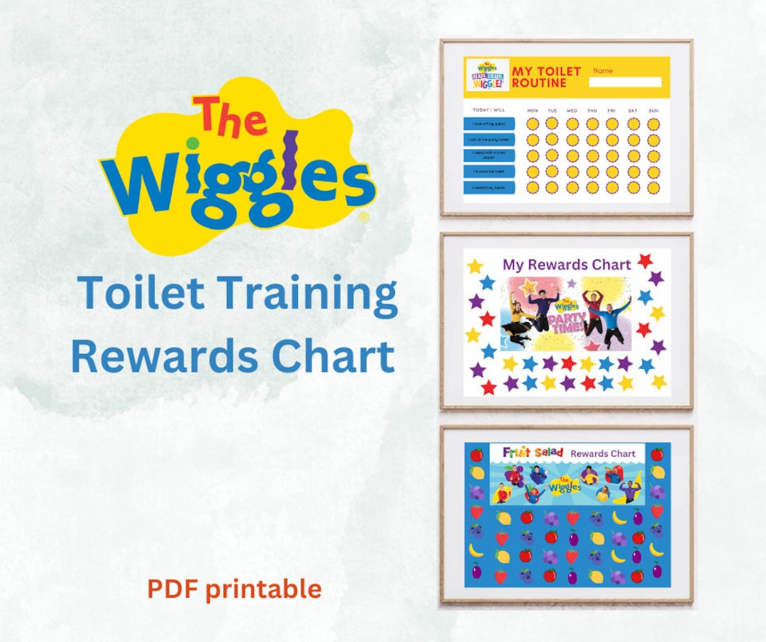 Wiggles Printable Potty Toilet Training Chart for Kids Etsy Hong Kong