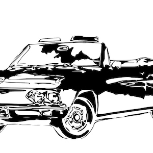 1965 Corvair Convertible - SVG, PNG