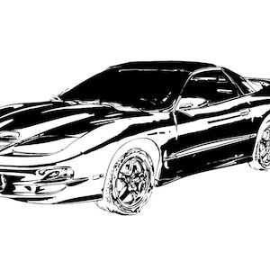 2002 Trans Am Firebird - SVG, PNG