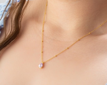 June Birthstone, Birthstone Necklace, June Birthday, June Birthday Gift, Alexandrite Necklace, June Birthstone Gift, Birthstone Pendant