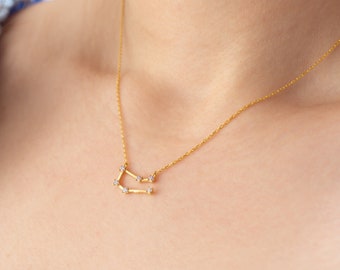 Gemini Silver Necklace, Zodiac Gift  Necklace, Star Sign Necklace, Astrology Necklace, Gemini Gift Pendant, Horoscope Necklace, Zodiac Sign