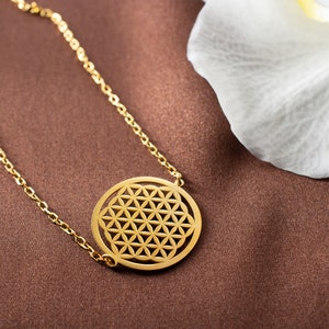 Flower of Life Bracelet, Charm Bracelet, Gold Plated Flower Of Life Charm, Mandala Bracelet, Cute Yoga Gift, Chain Bracelet, Bracelet Women image 6