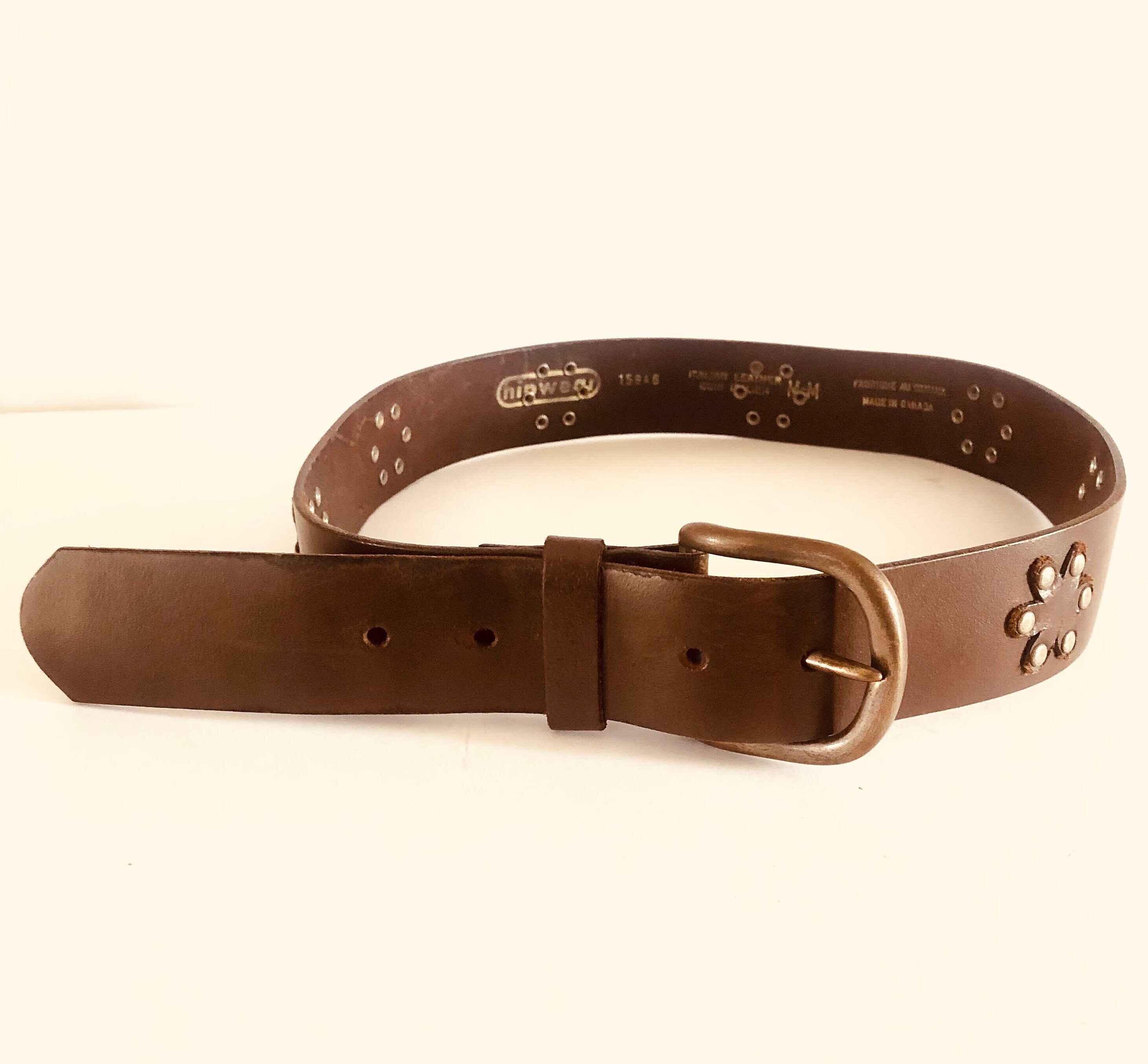 vintage redstone Flower Studded Belt