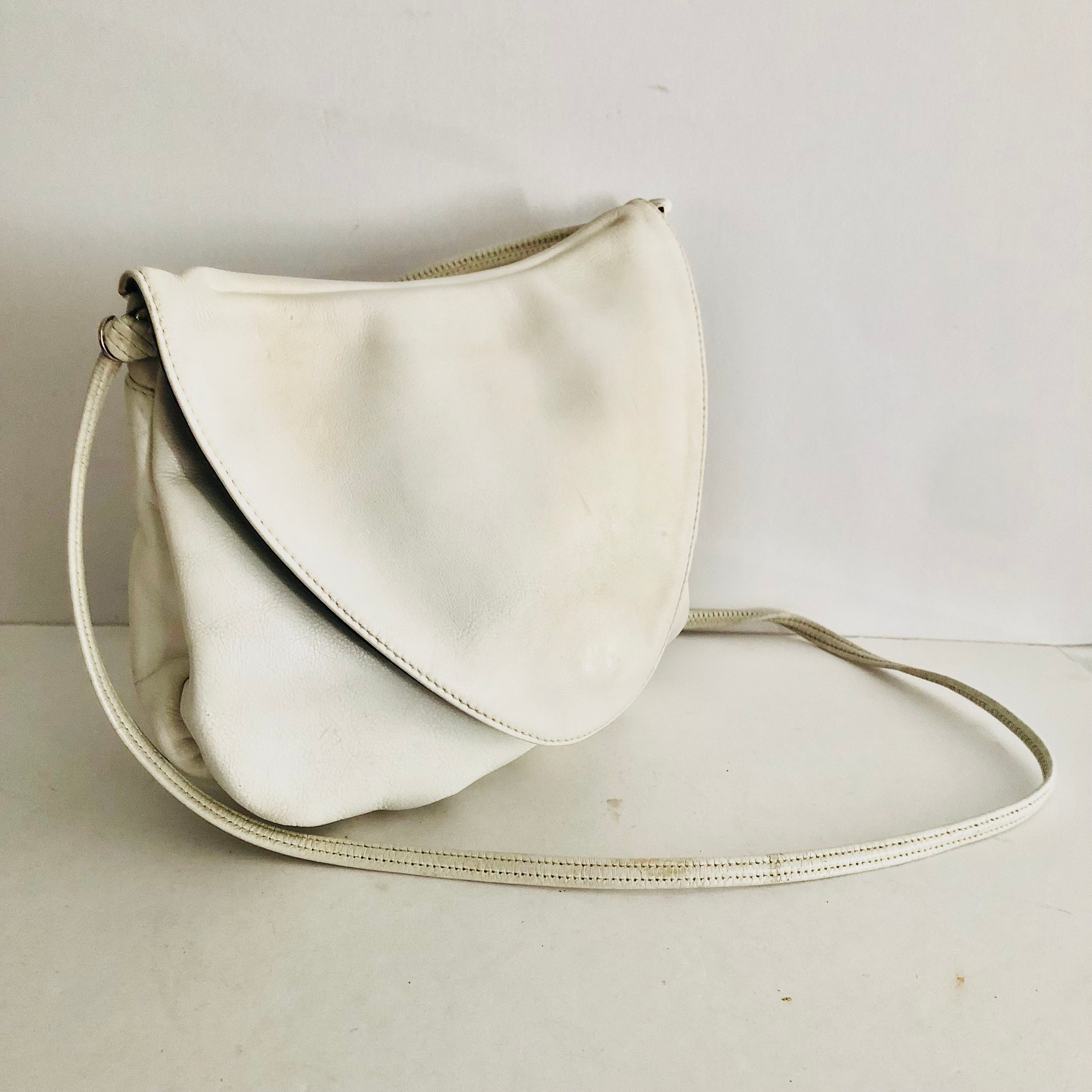 White leather saddlebags sale
