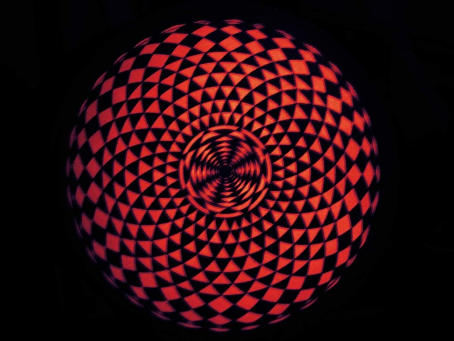 Autocollant sur Vinyle Repositionnable Création Géométrie Sacrée, Forme Rectangulaire Fond Noir