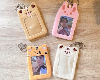 Cute Animal Plush Photocard Holder