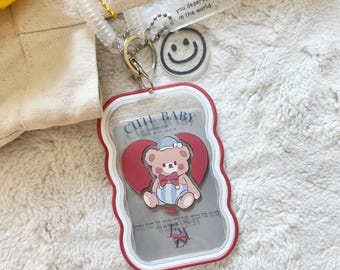 Bear Photocard Holder: Baby Kpop Album Accessory