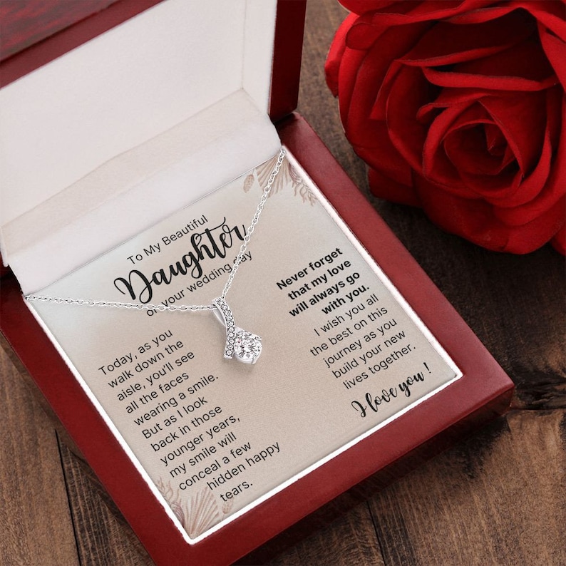 To My Daughter on Her Wedding Day, Bride Gift From Mom, to My Daughter